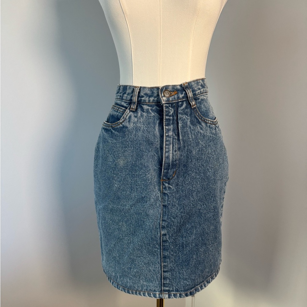 Y2K RIO by Style Reaction Denim Mini Pencil Skirt size 7